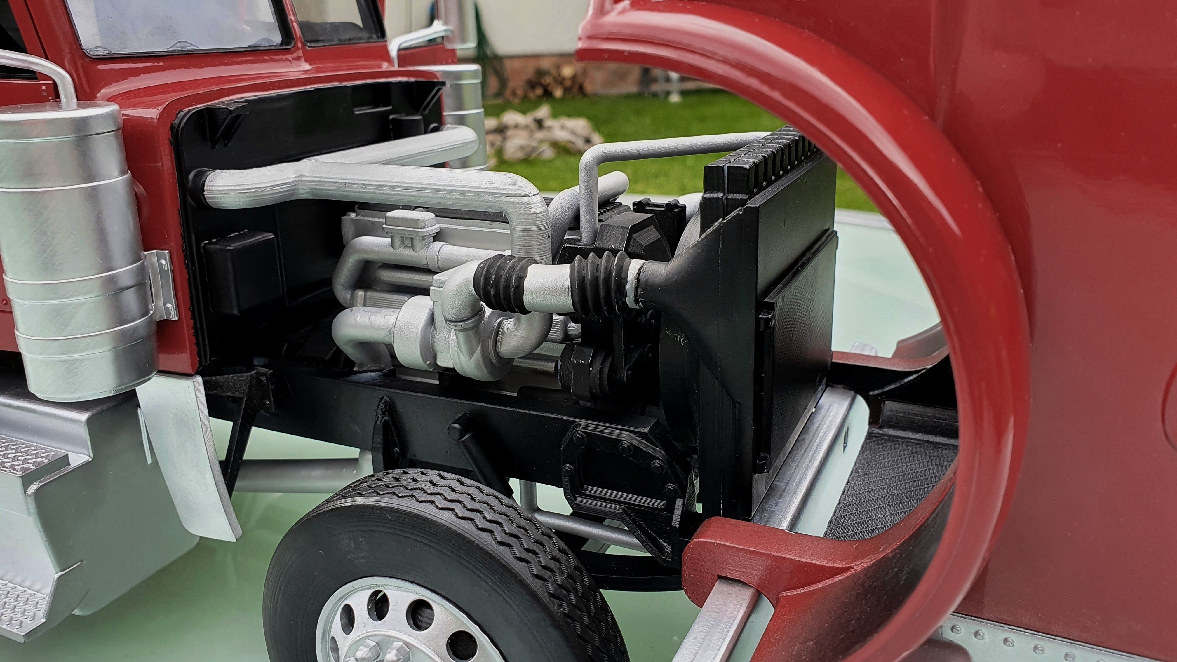 Peterbilt 389 - detailed scale model kit 3D print model_20