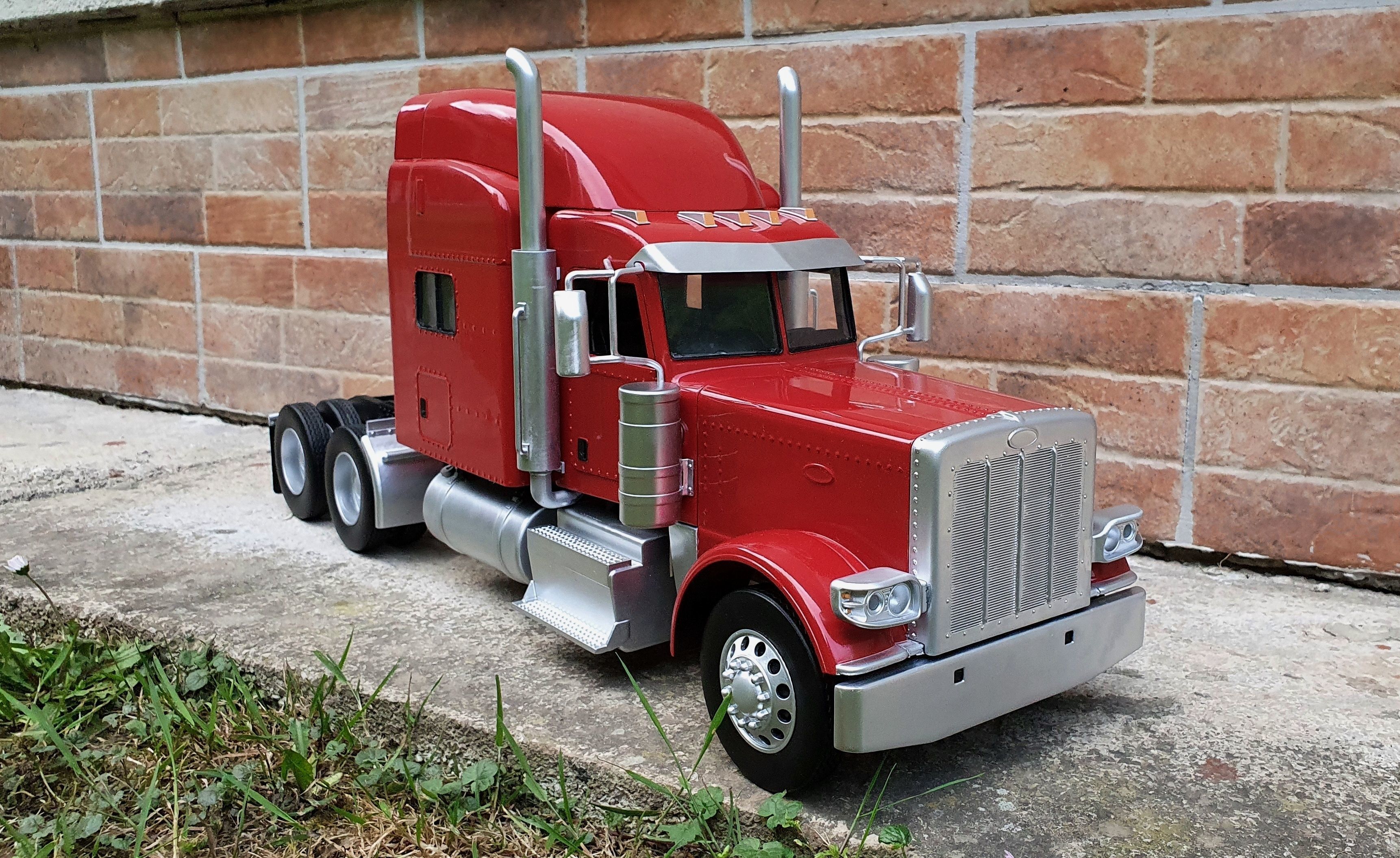 Peterbilt 389 - detailed scale model kit 3D print model_8