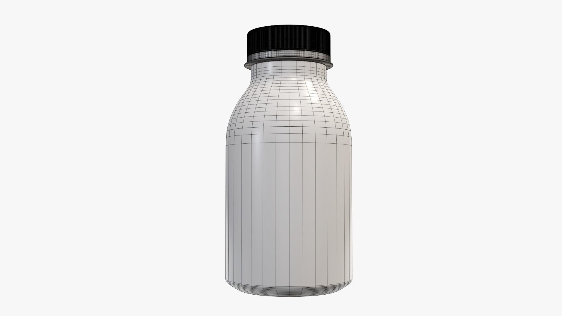 Yoghurt bottle unopened 10 3D model_6
