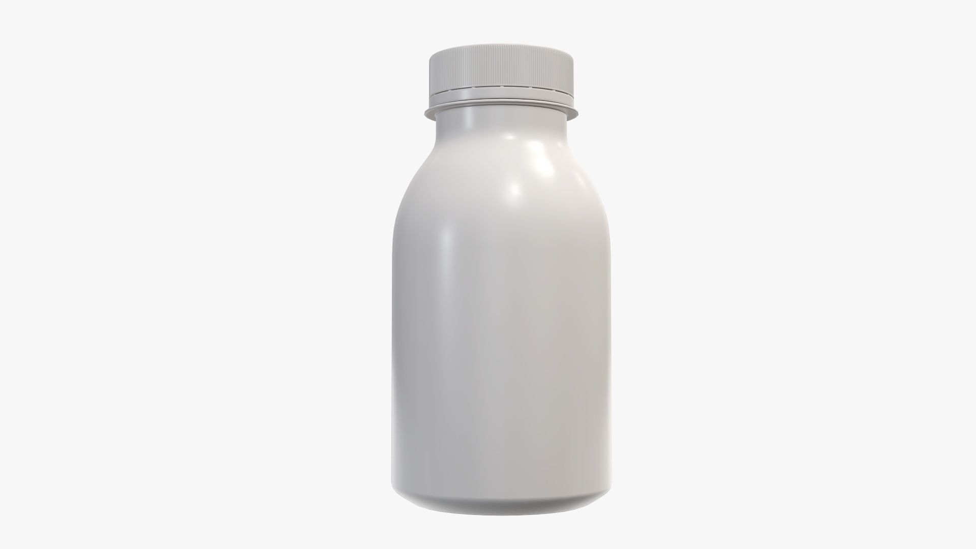 Yoghurt bottle unopened 10 3D model_1