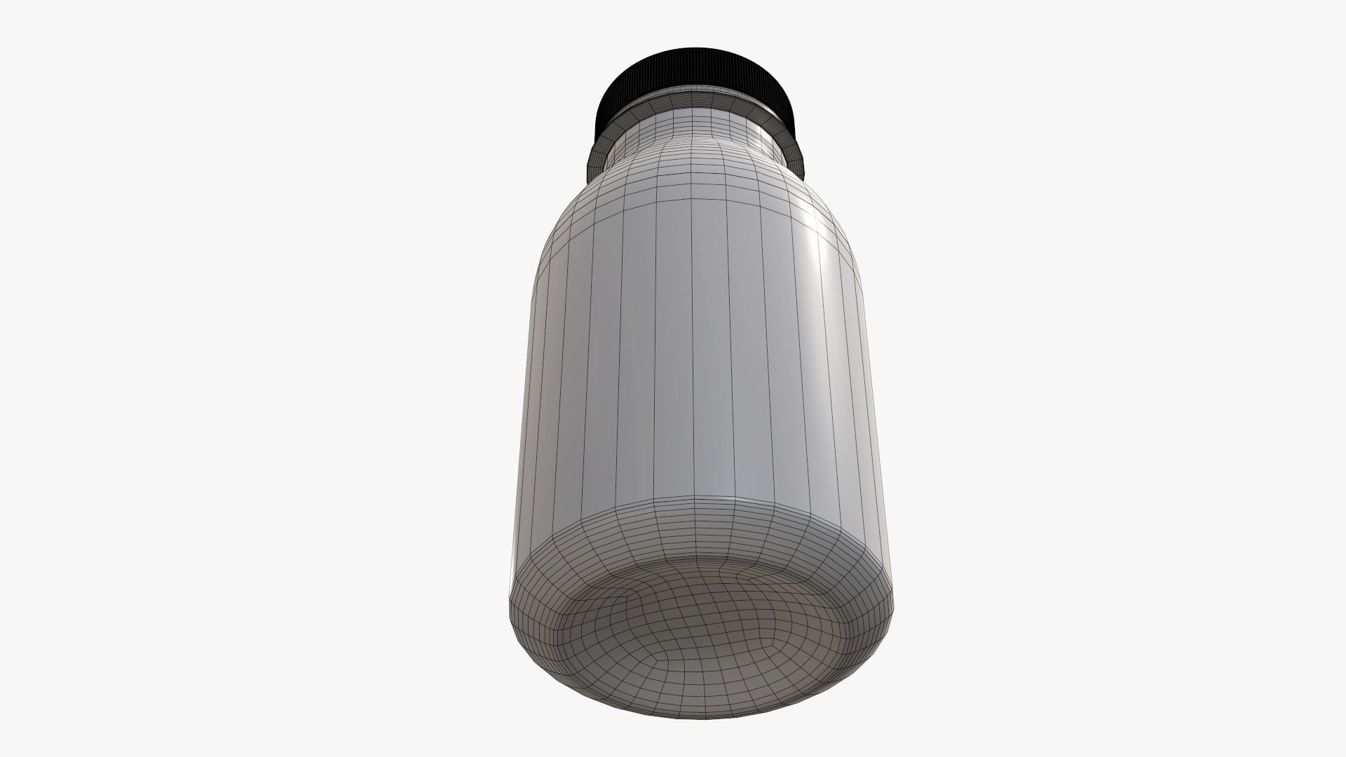 Yoghurt bottle unopened 10 3D model_9