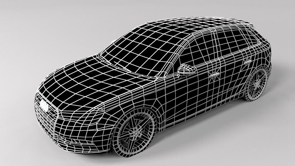 AUDI A3 2013 LOWPOLY Low-poly 3D model_5