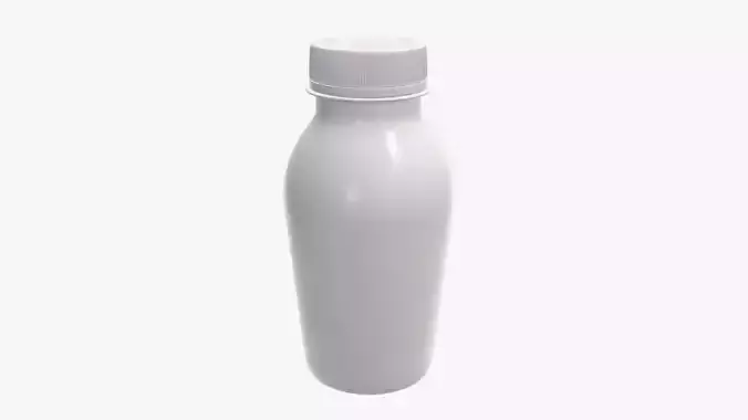 Yoghurt bottle unopened 11 3D model