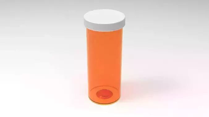 MedKit-Large-Drug-Storage-COVID-19 orange pill bottle 3D print model