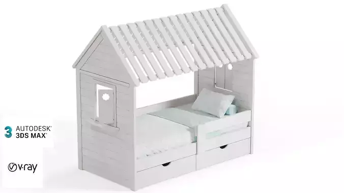 Children bed 3D model