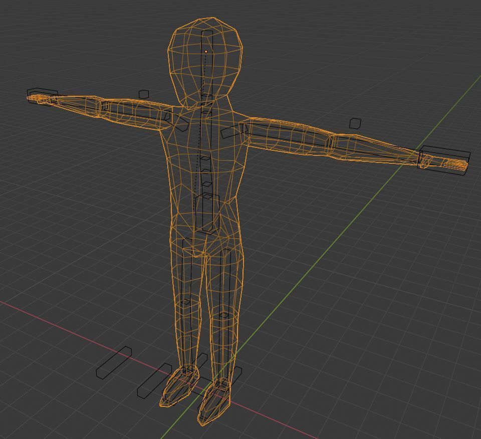 Low-Poly Human man in martial arts pose Free low-poly 3D model_5