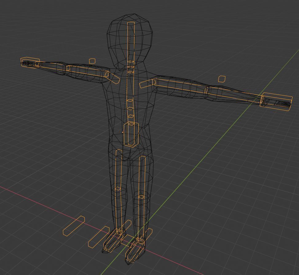 Low-Poly Human man in martial arts pose Free low-poly 3D model_6