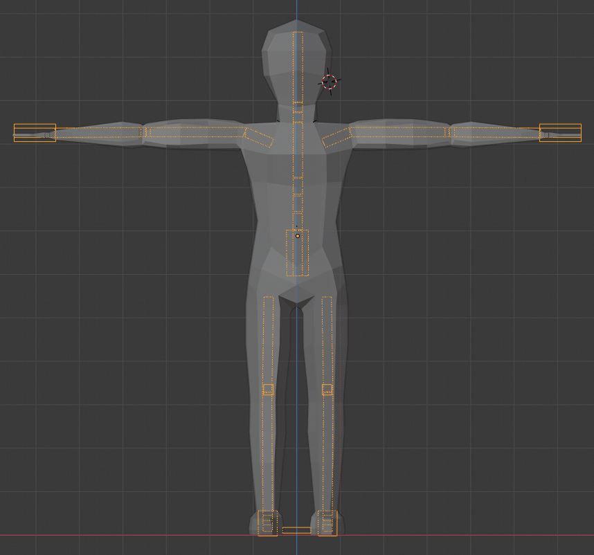 Low-Poly Human man in martial arts pose Free low-poly 3D model_4