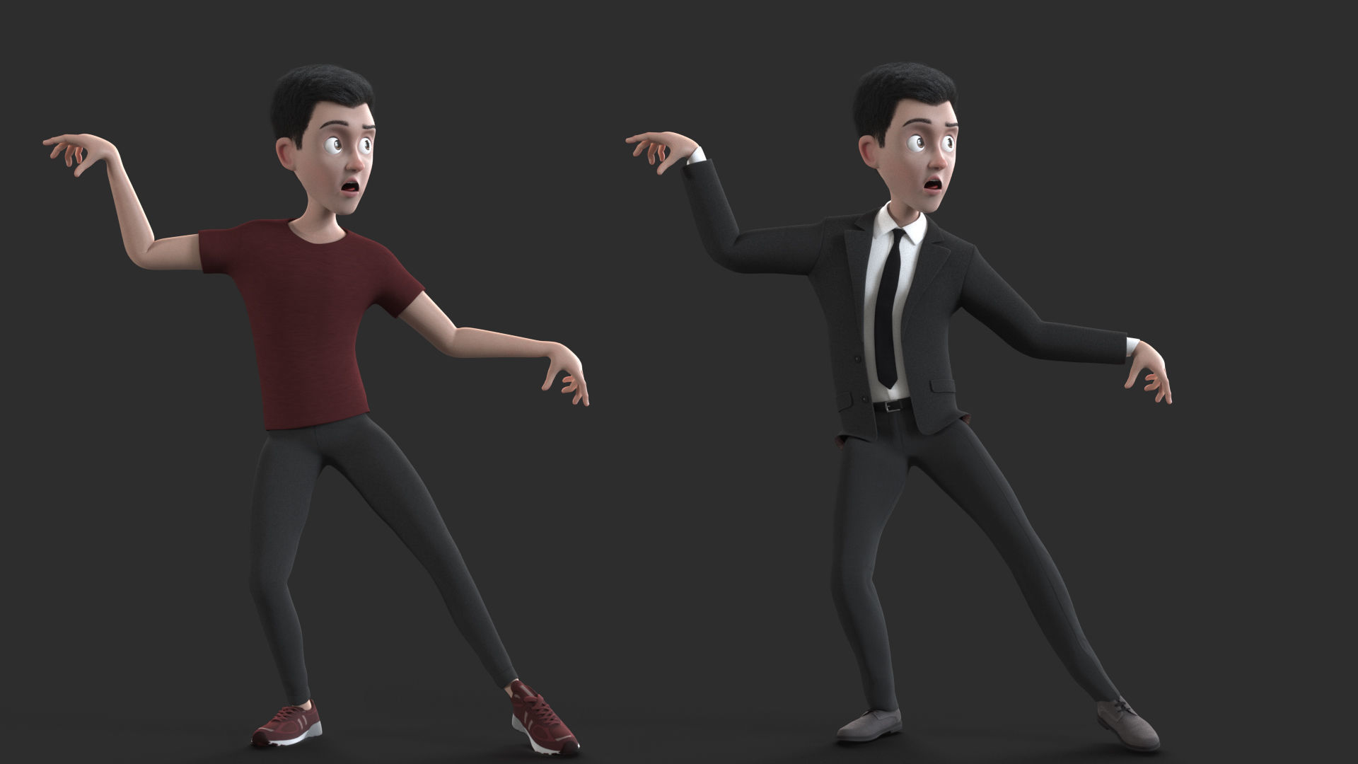 CARTOON MAN - rigged father 2 3D model_12