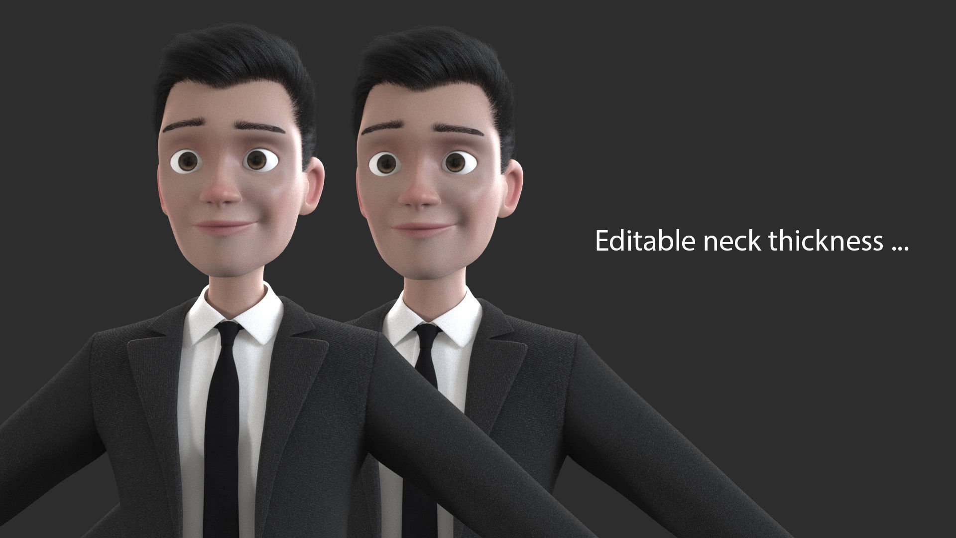 CARTOON MAN - rigged father 2 3D model_21