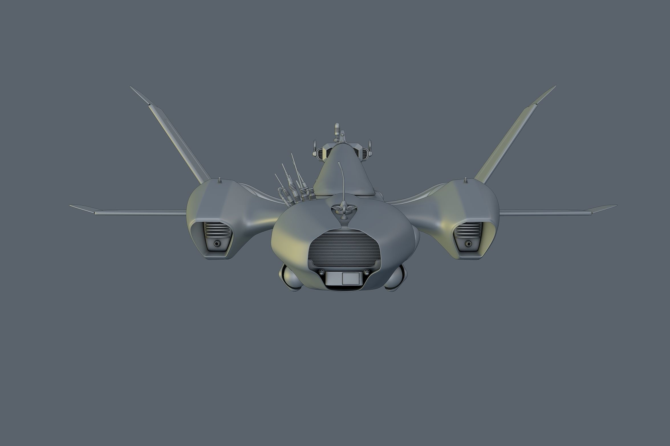Shark Rider 3 with XPresso Wings 3D model_12