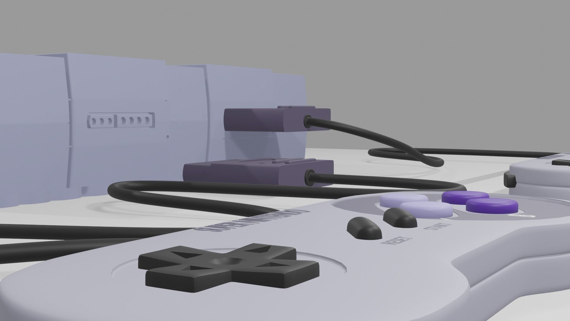 super Nintendo 3D model_2