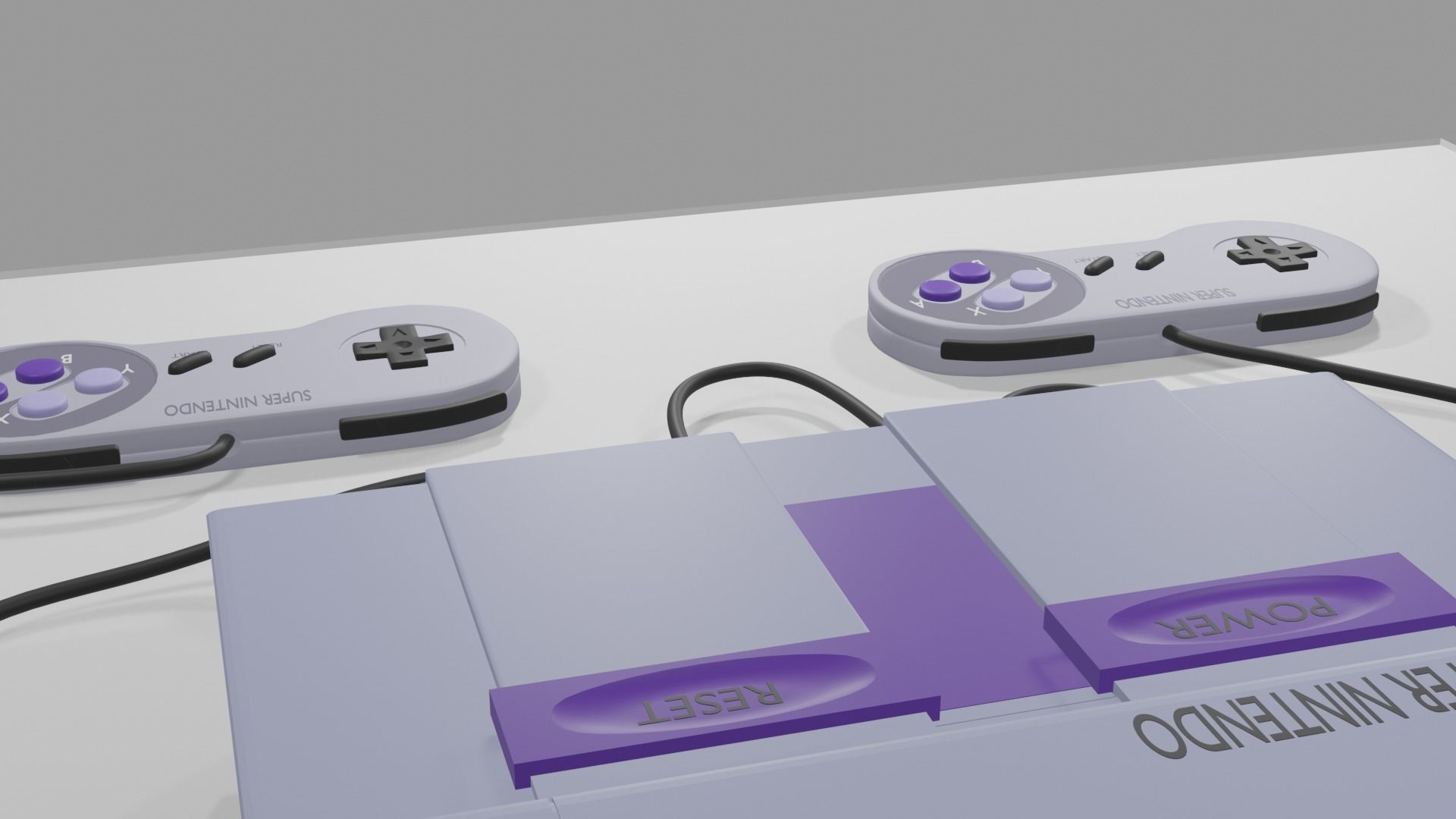 super Nintendo 3D model_1