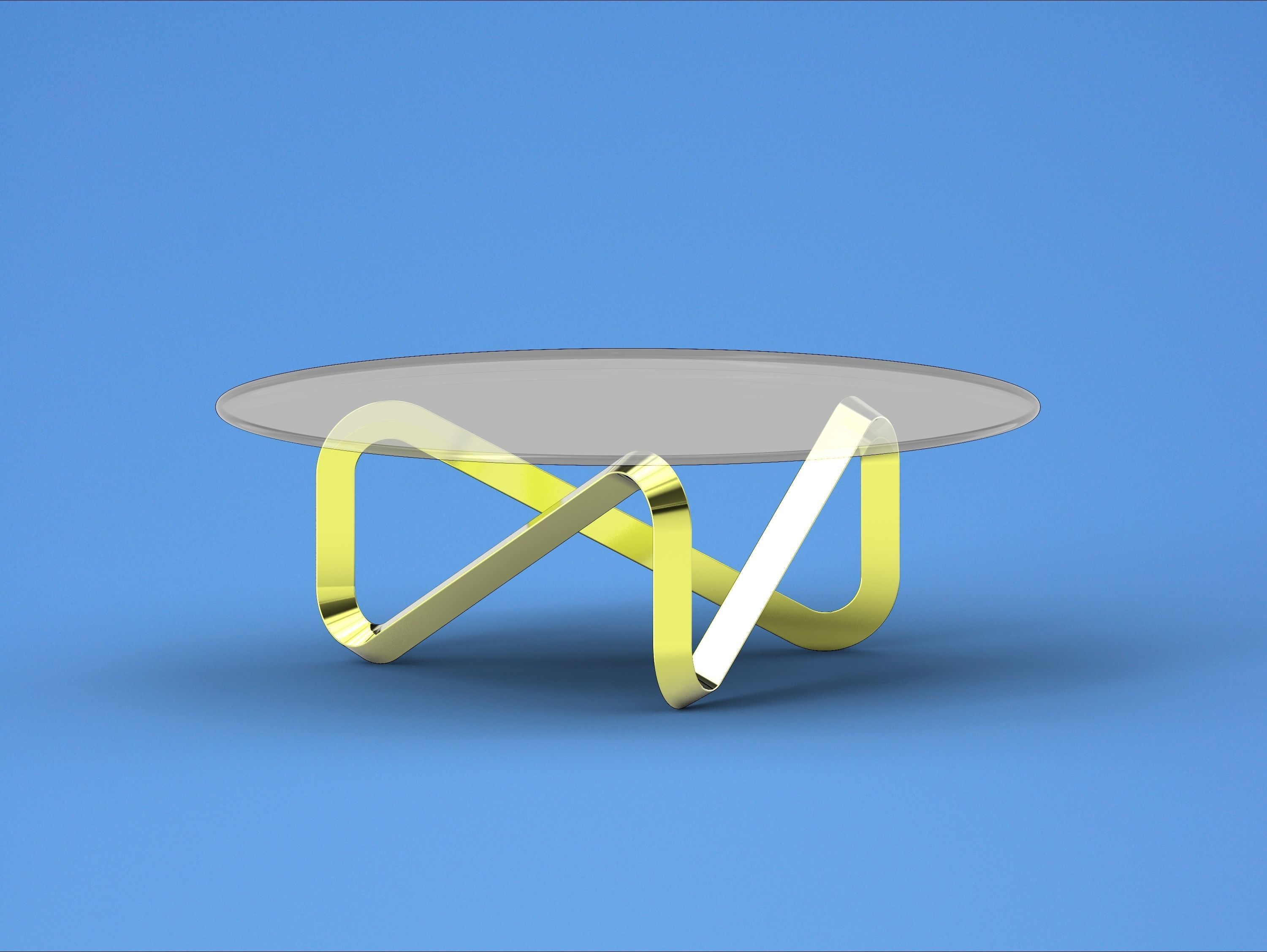 Coffee table 3D model_4