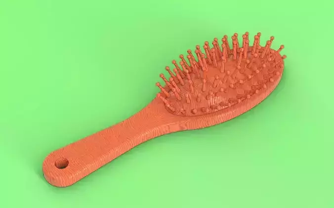 Wooden hairbrush
