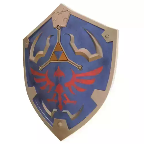 Escudo hilyano Hylian shield Render - UE Asset- STL