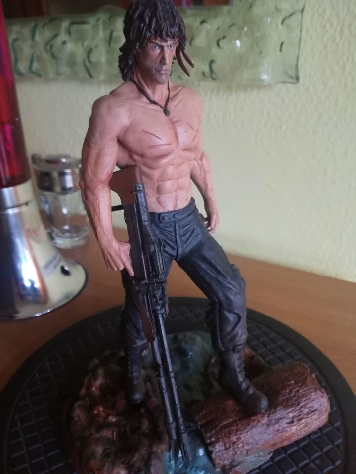 Rambo statue 3D 3D print model_5