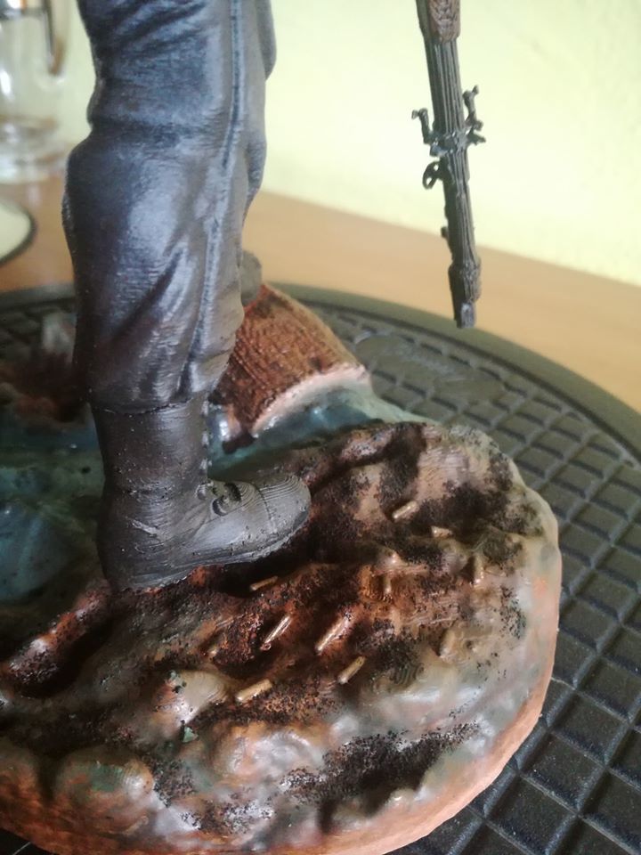 Rambo statue 3D 3D print model_4