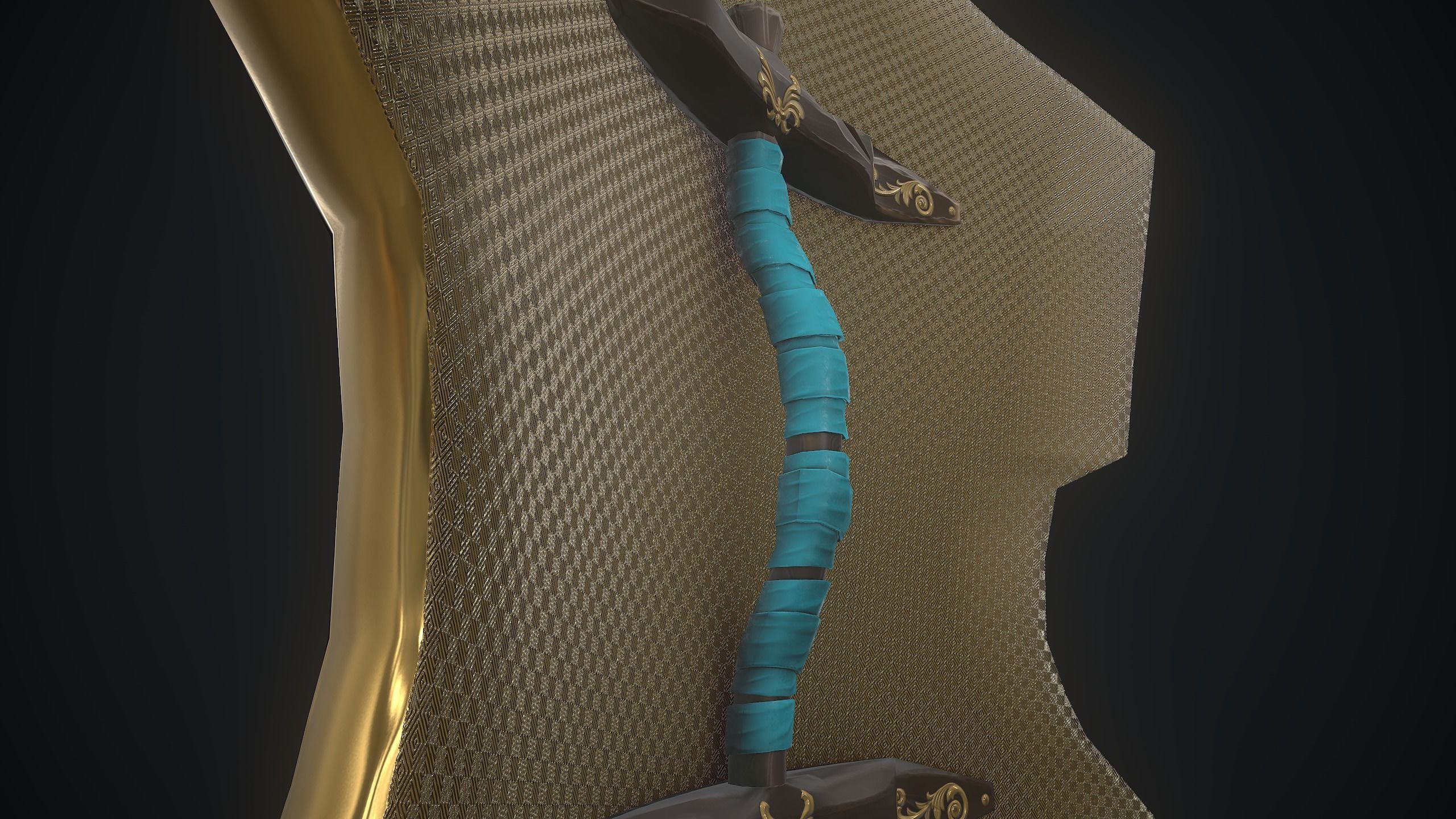 Elf Shield 3D model_2