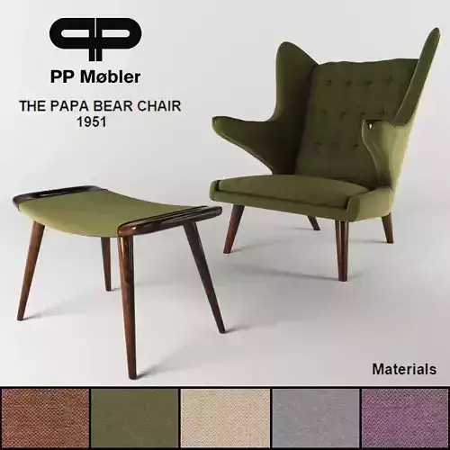  The papa bear chair and ottoman