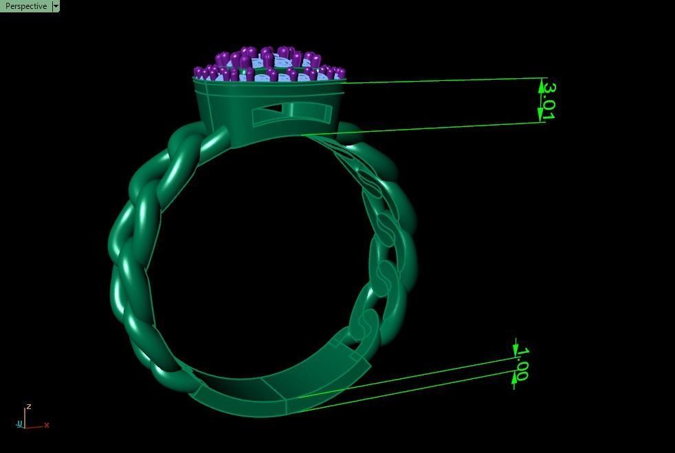 a modern ring 3D print model_5