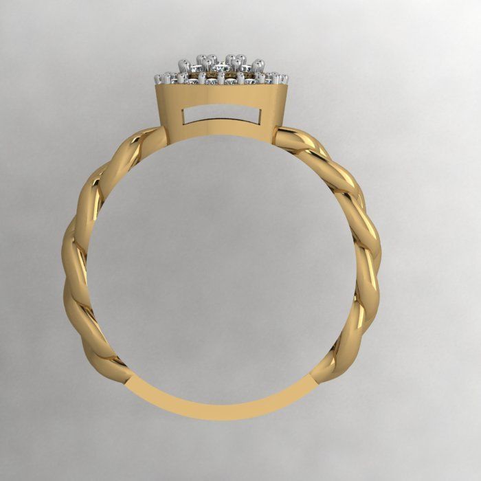 a modern ring 3D print model_2