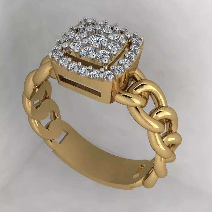 a modern ring 3D print model_0