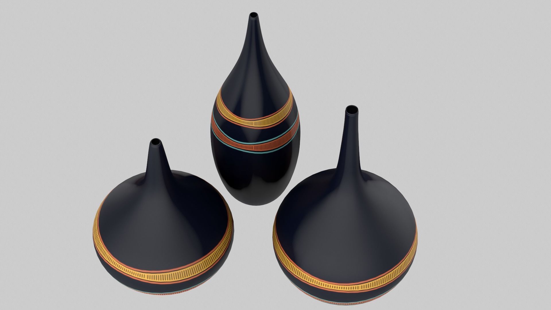Vase Purple 3D model_4