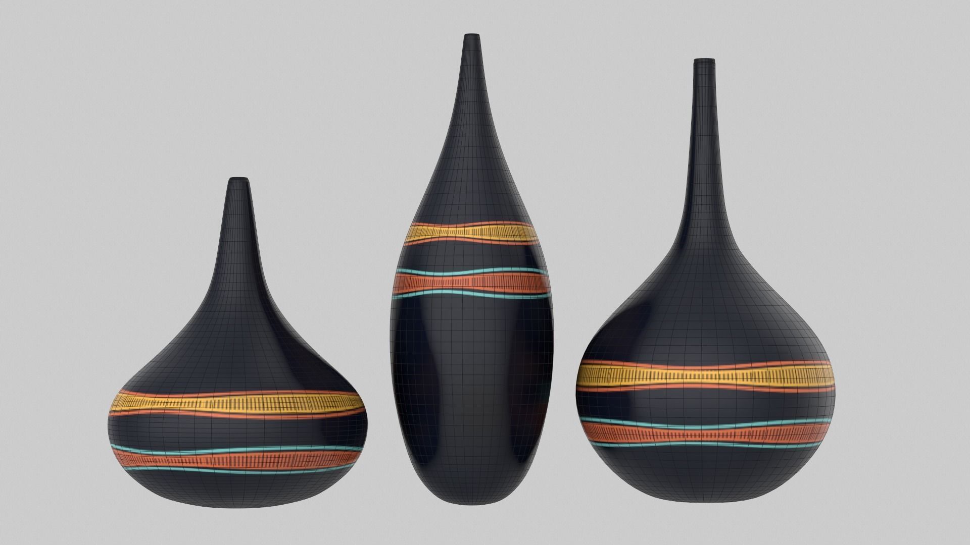 Vase Purple 3D model_9