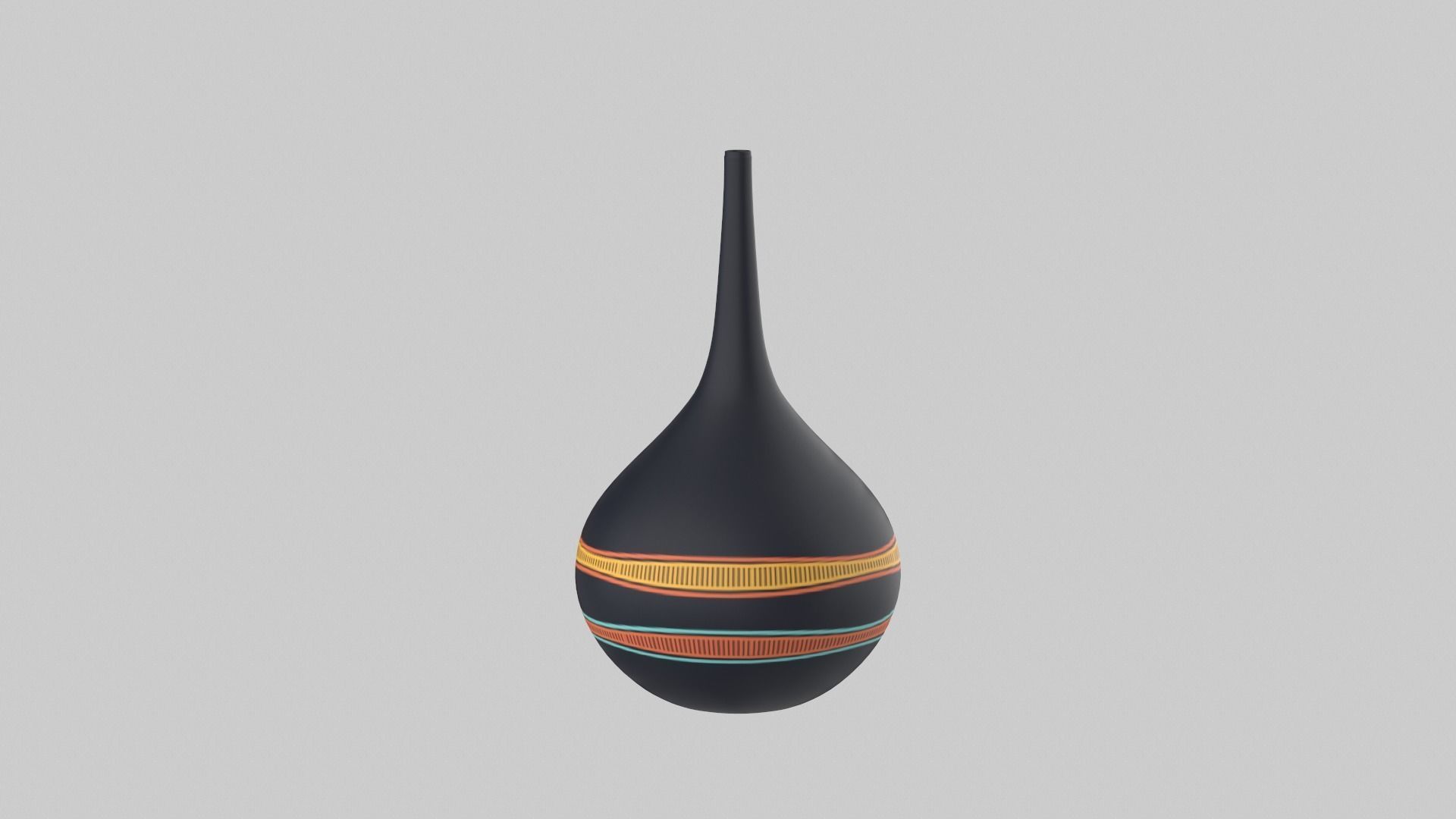 Vase Purple 3D model_12