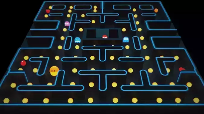 Pac Man Asset pack Low-poly 3D model