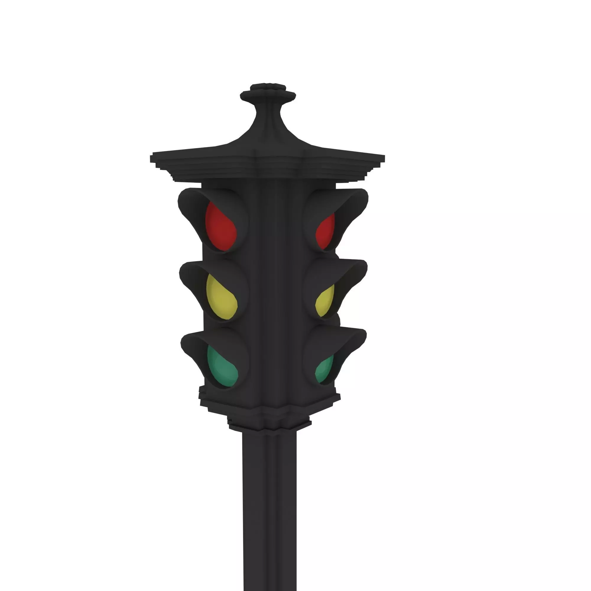 traffic light 3D model_0