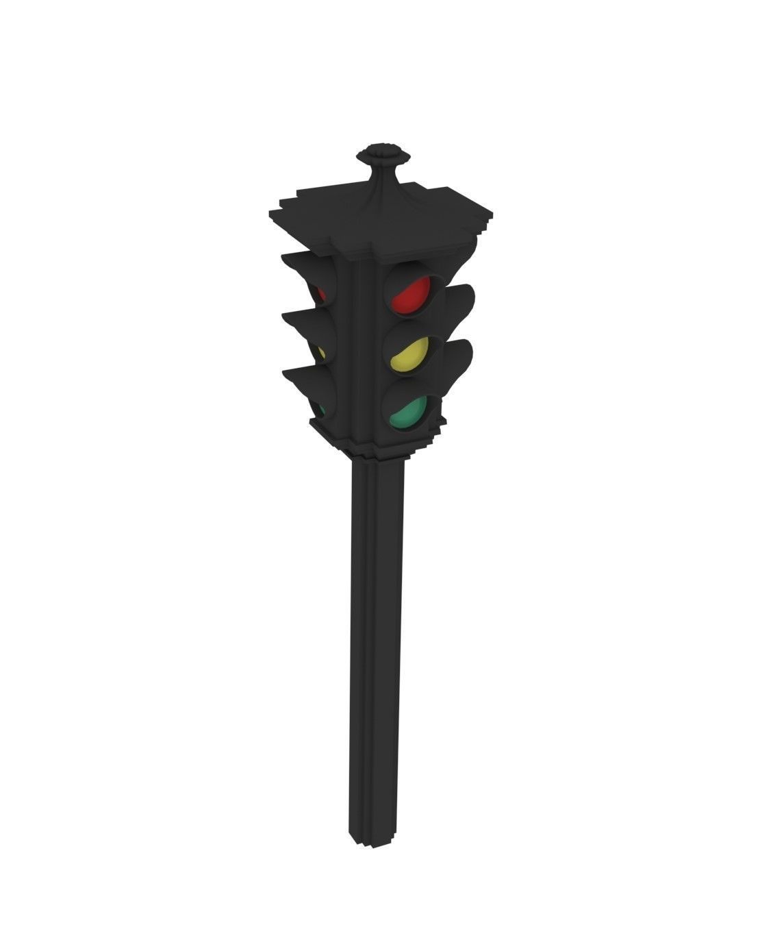 traffic light 3D model_1