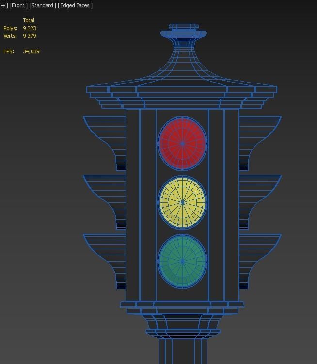 traffic light 3D model_4