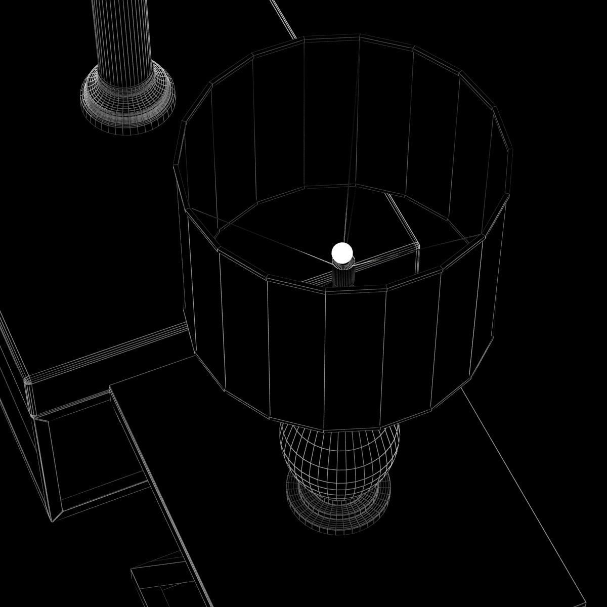 Restoration hardware empire side table 3D model_7