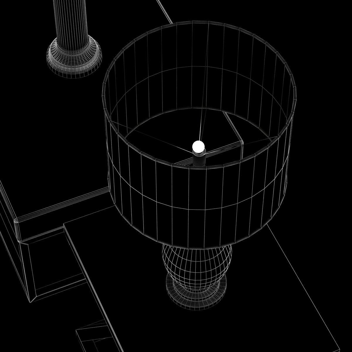 Restoration hardware empire side table 3D model_9