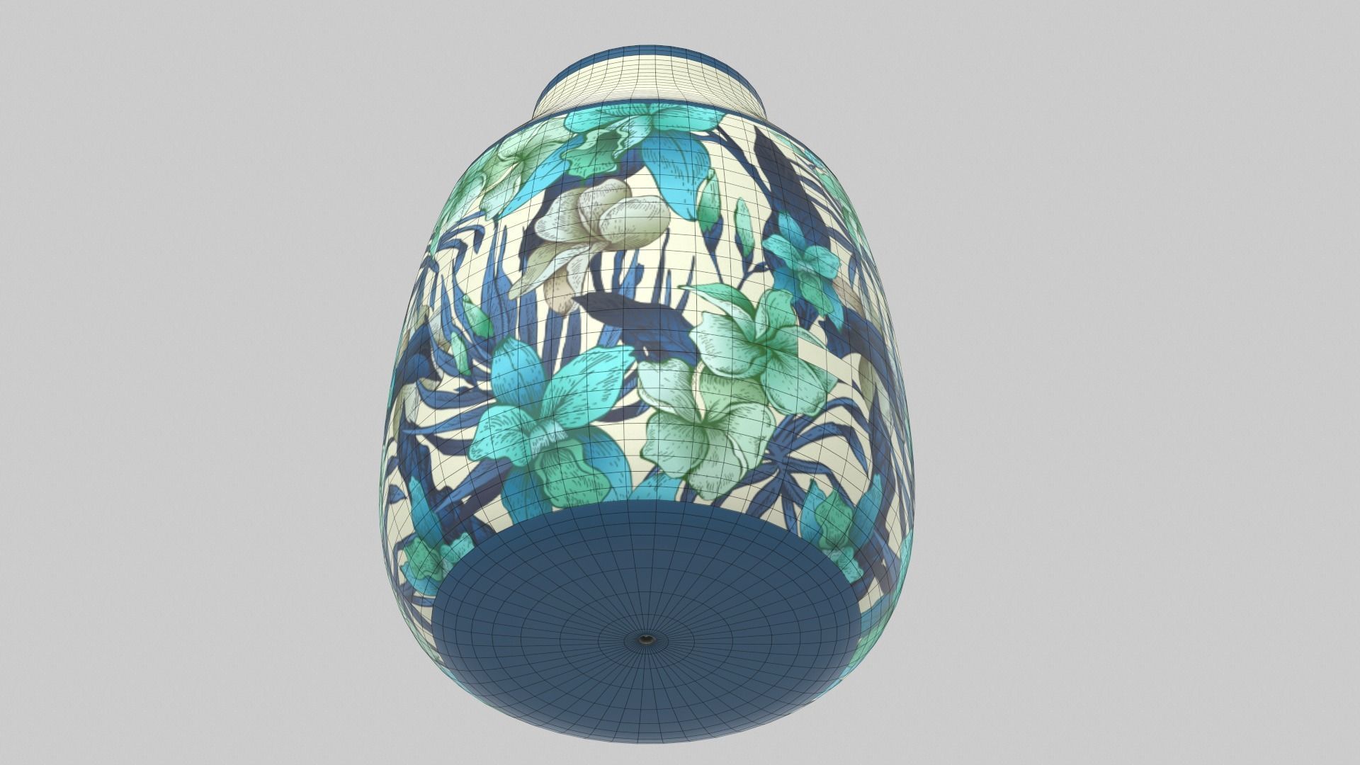 Floral Vase Rustic 3D model_10