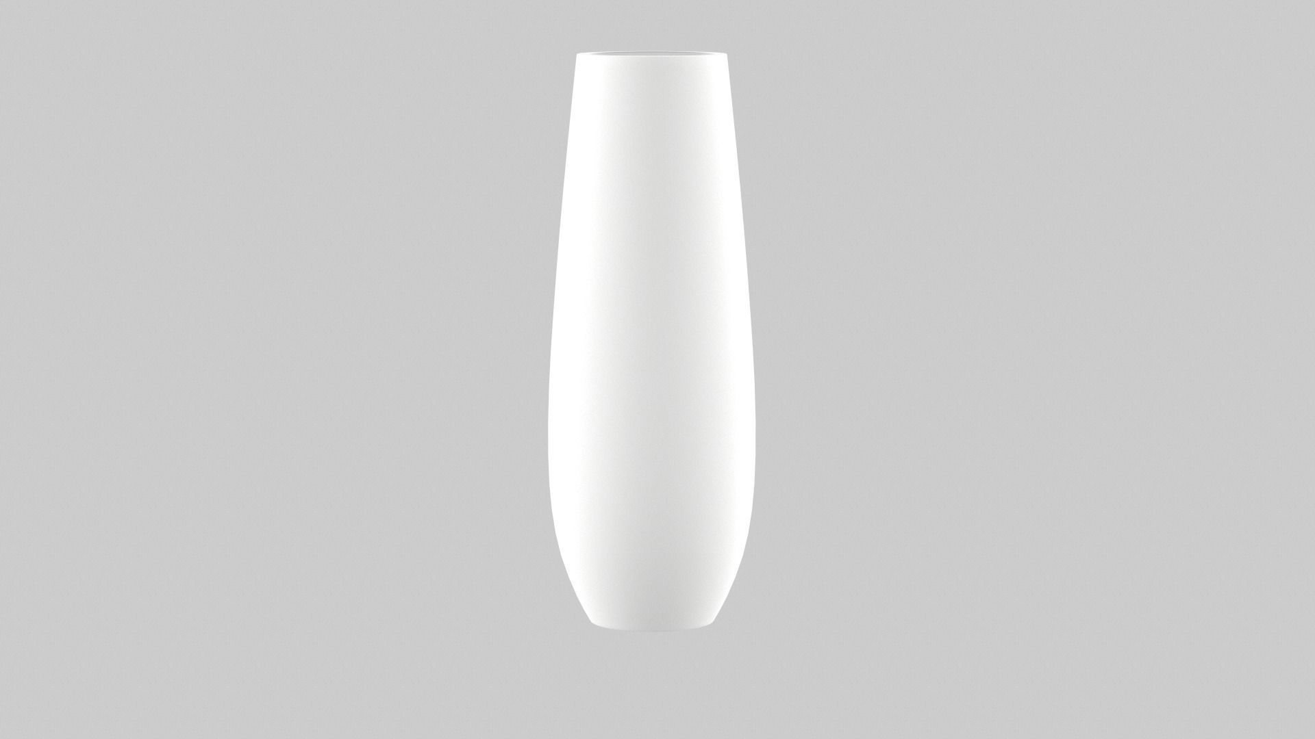 White Vase Set 3D model_17