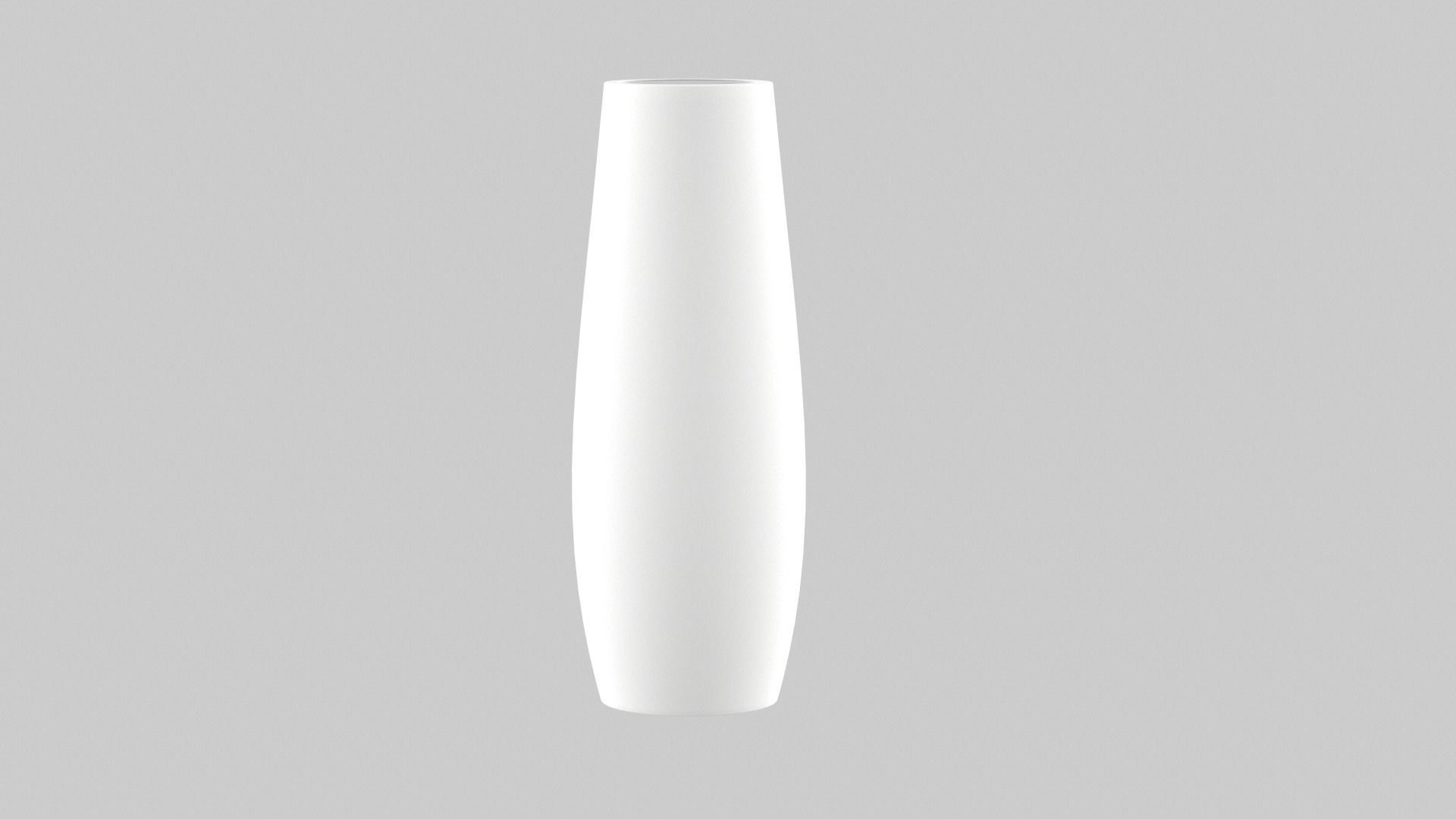 White Vase Set 3D model_15