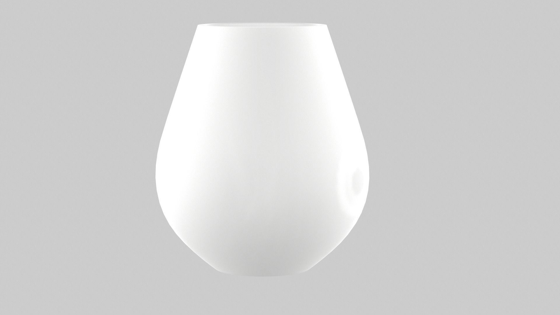 White Vase Set 3D model_16