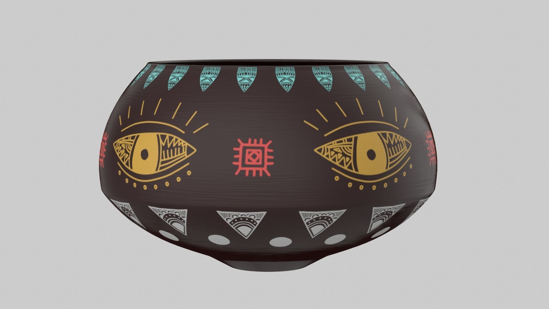 Clay Pot Set 3D model_27