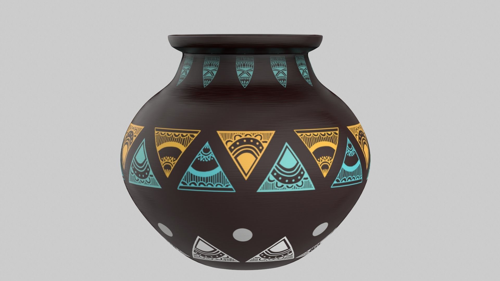 Clay Pot Set 3D model_56