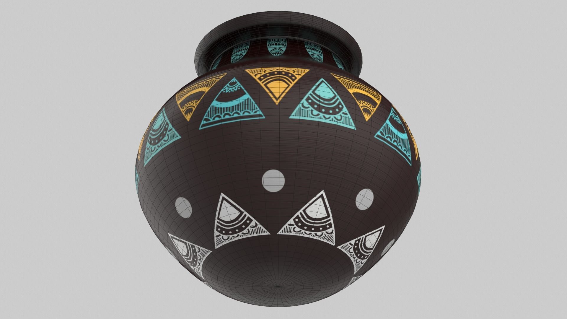 Clay Pot Set 3D model_54