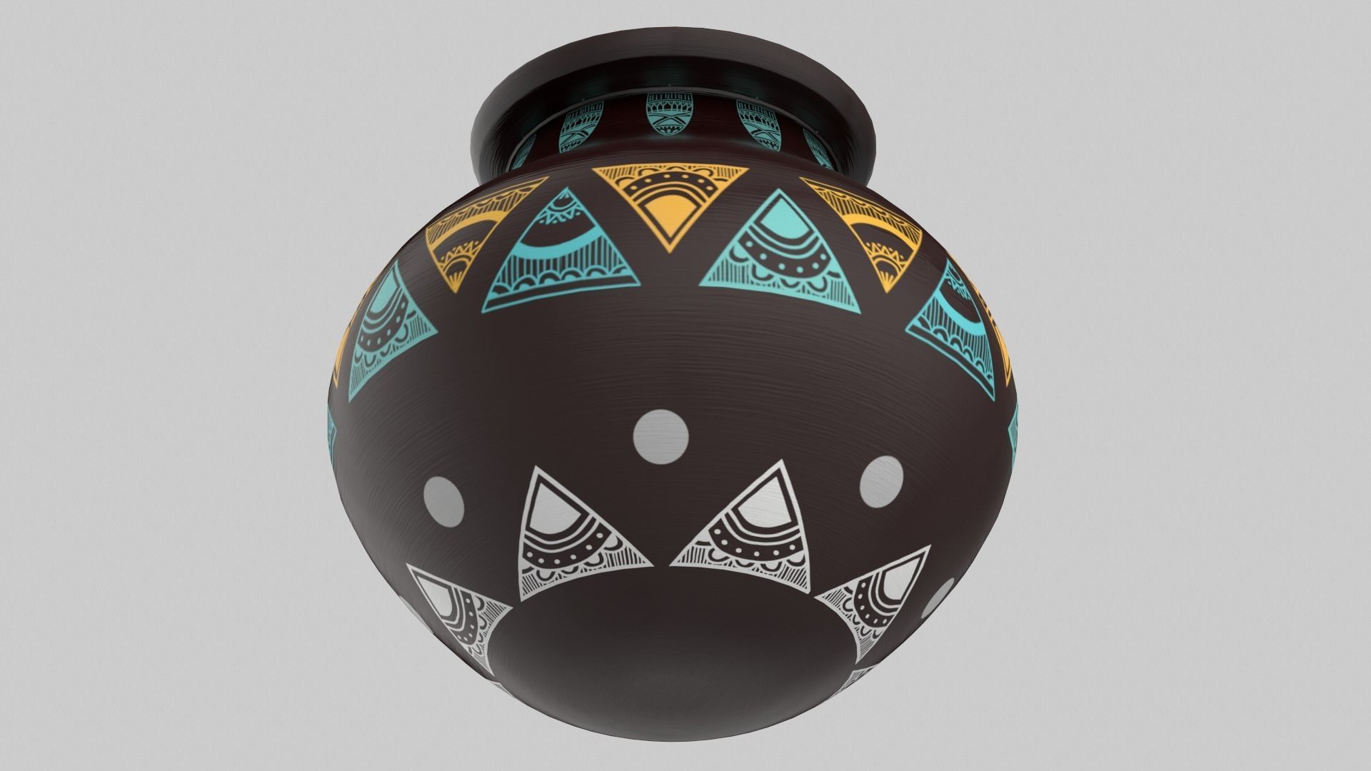 Clay Pot Set 3D model_53