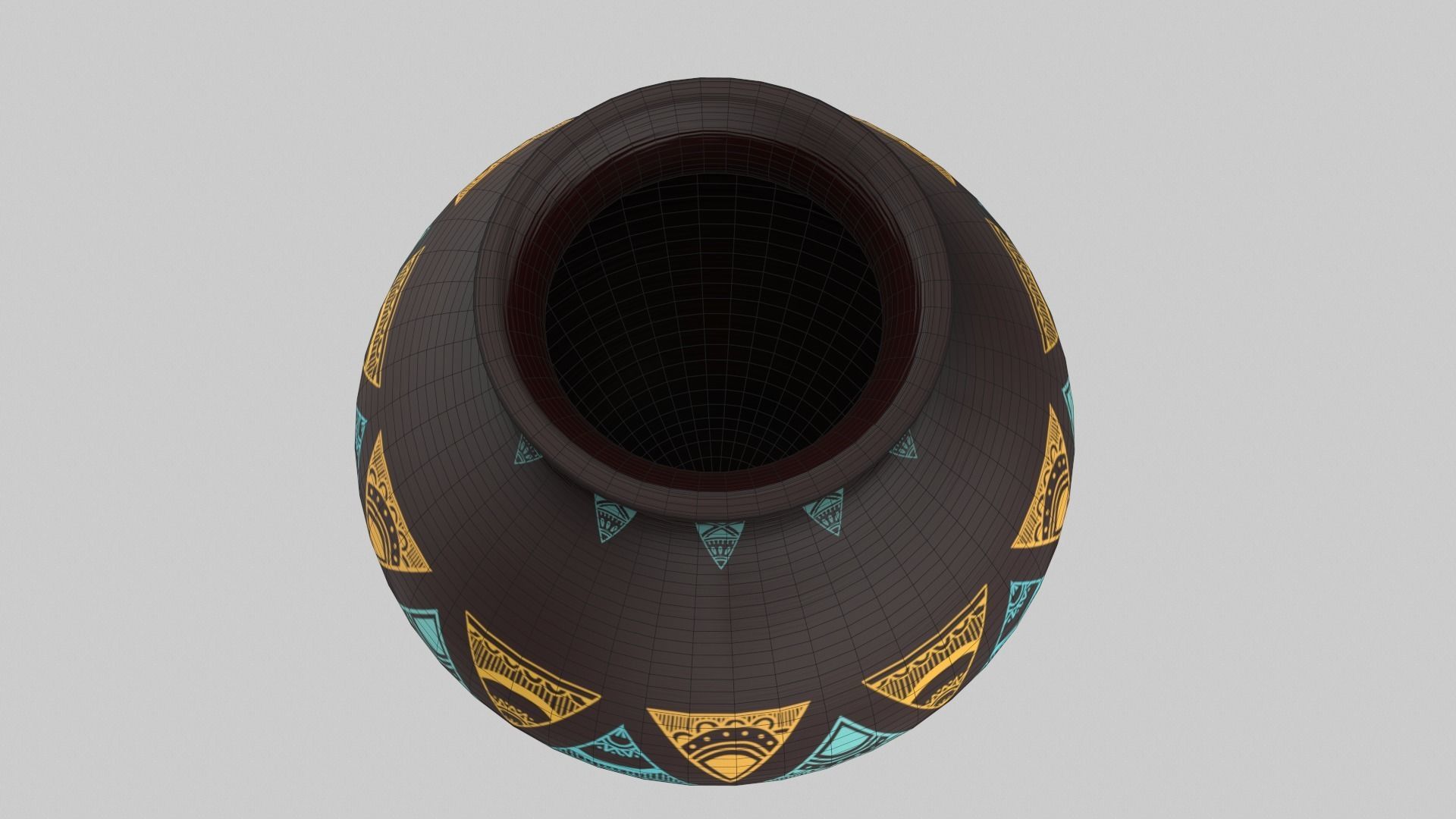 Clay Pot Set 3D model_60