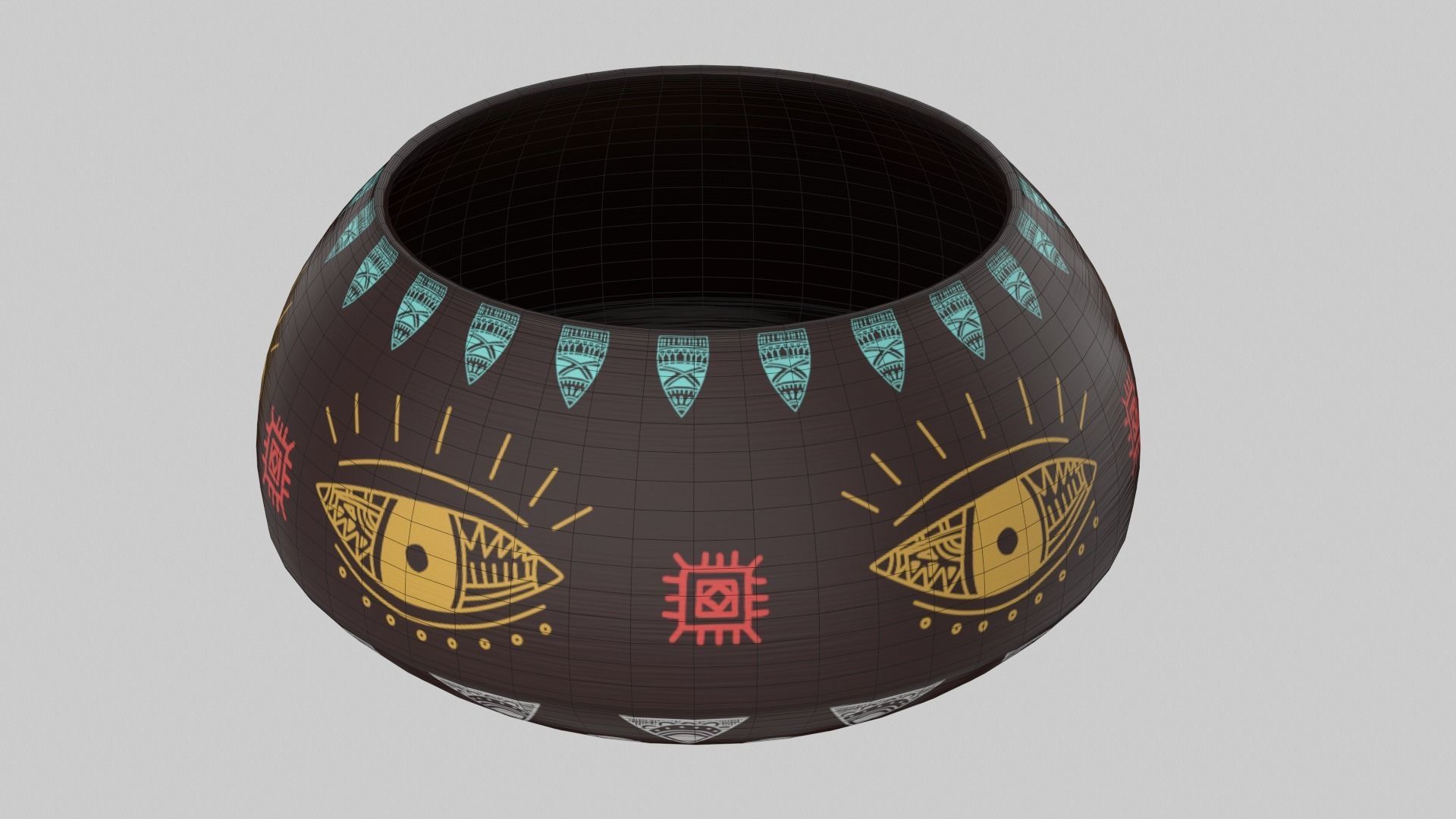 Clay Pot Set 3D model_31