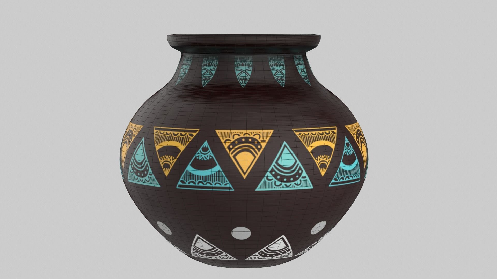 Clay Pot Set 3D model_57