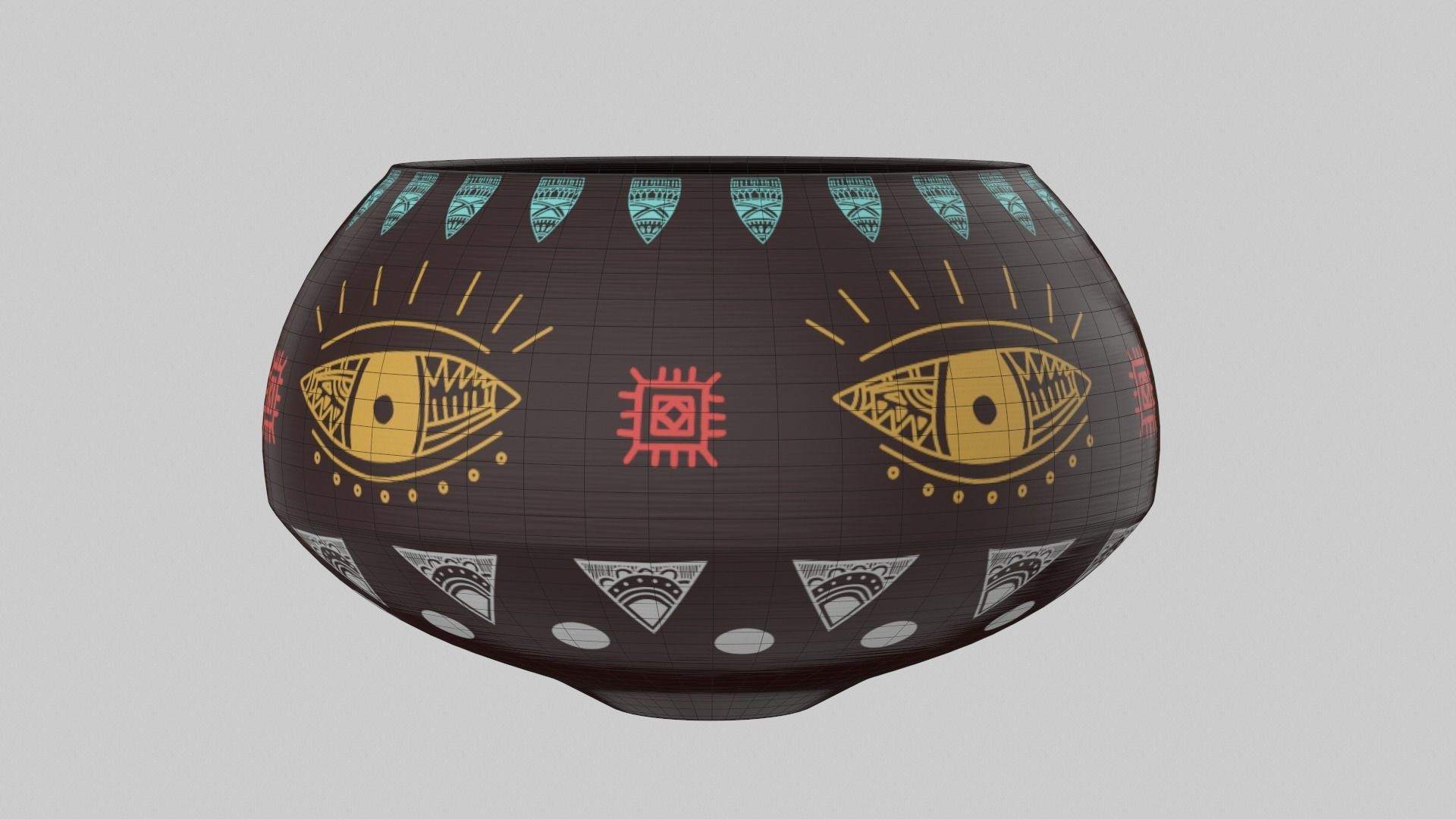 Clay Pot Set 3D model_28