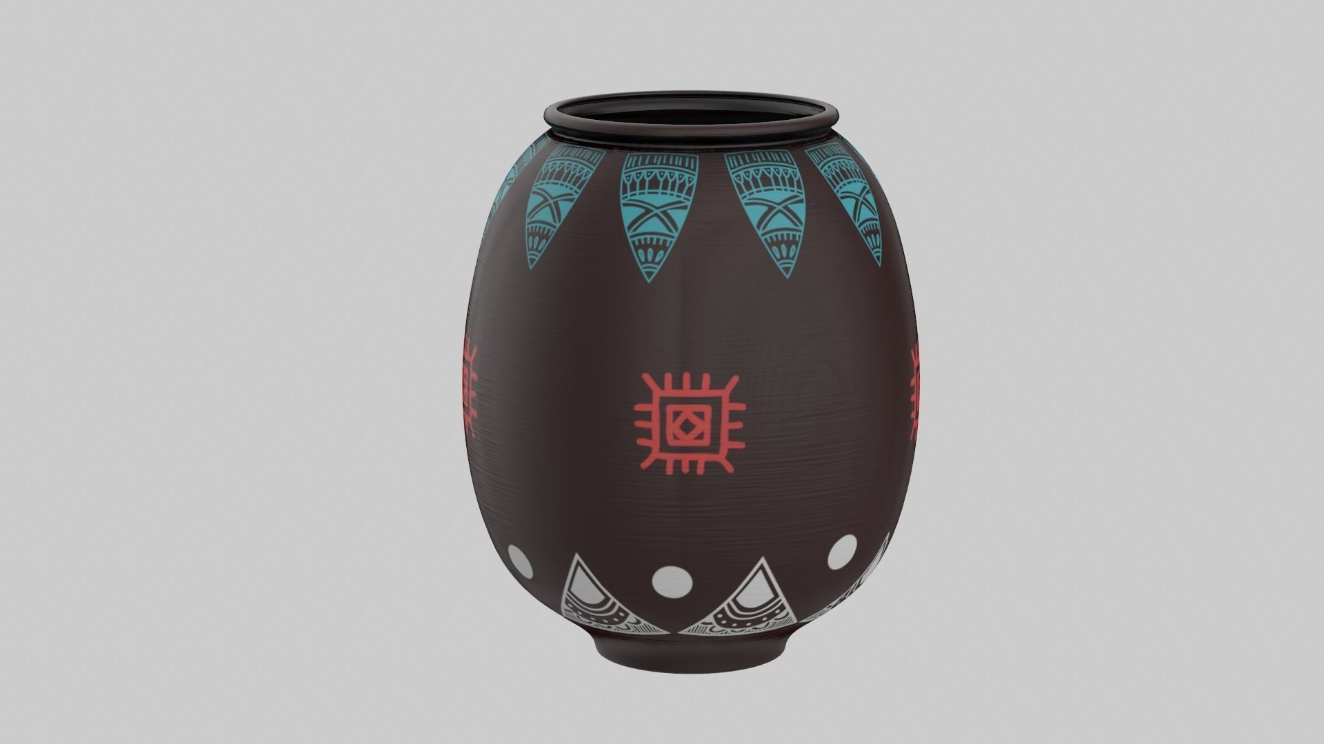 Clay Pot Set 3D model_15