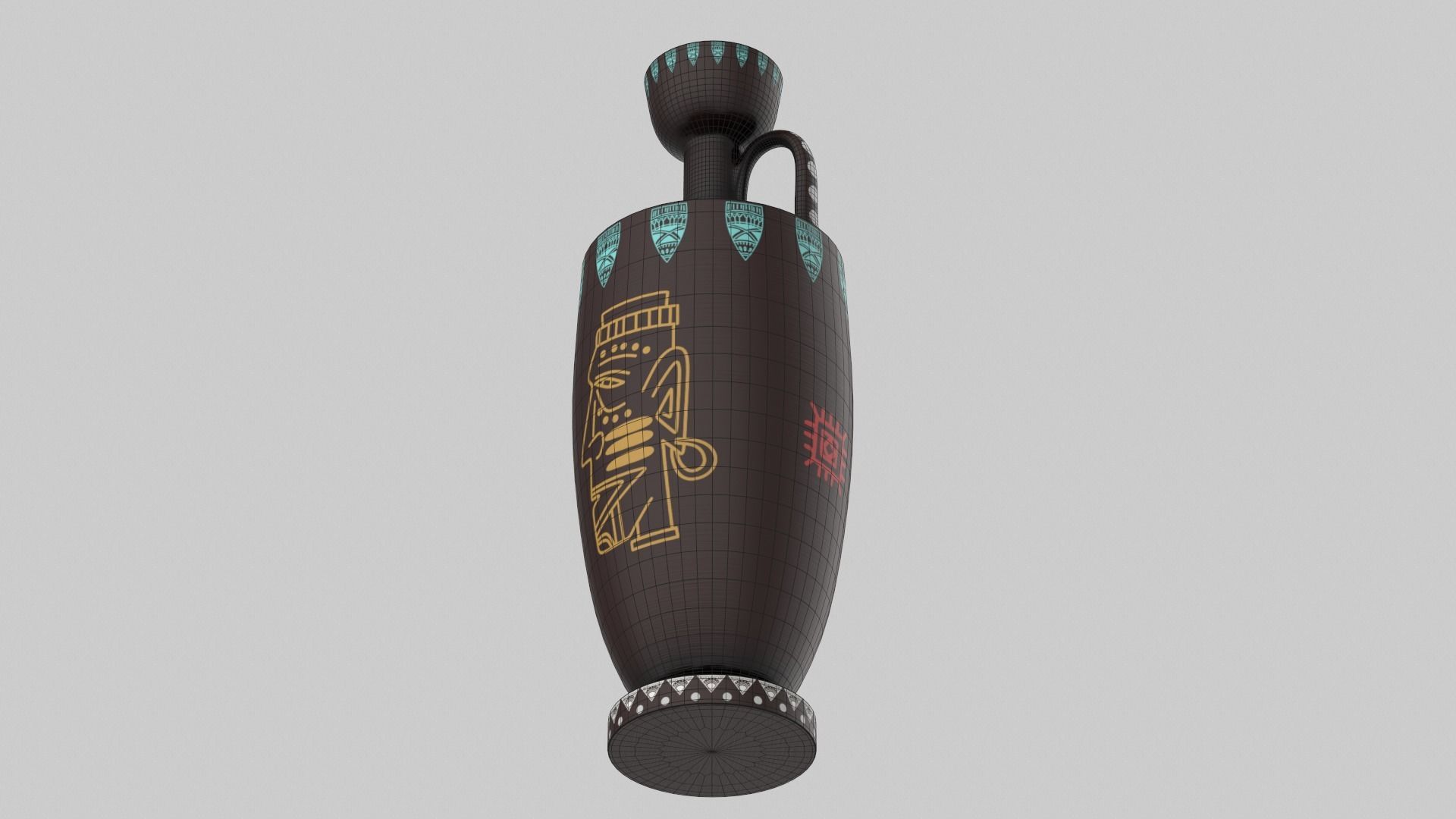 Clay Pot Set 3D model_10